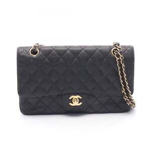 CHANEL Matelasse Double Flap Shoulder Bag in Caviar (Grained Calfskin) for Wo...